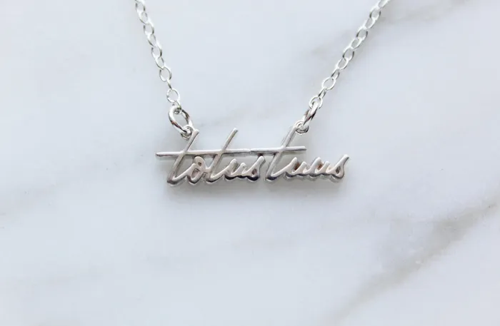 Necklaces TheLittleCatholic Totus Tuus Necklace in 925 Sterling Silver