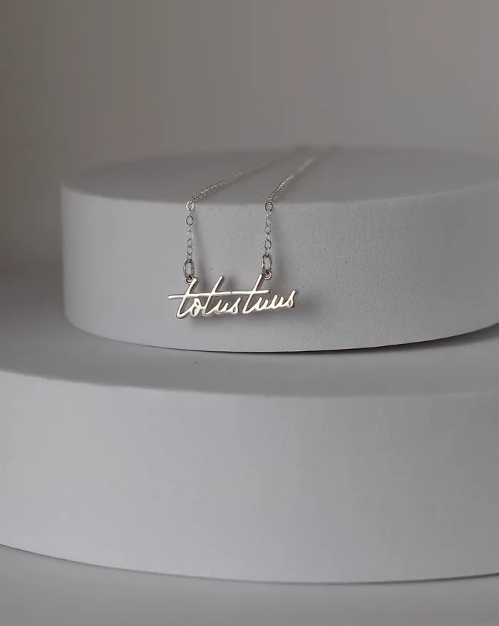 Necklaces TheLittleCatholic Totus Tuus Necklace in 925 Sterling Silver
