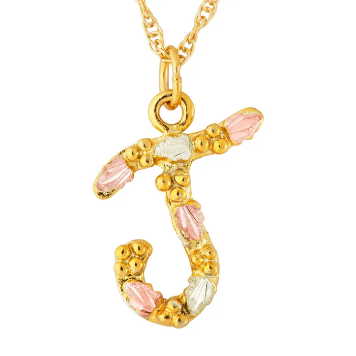 Necklaces TR Jewelry Concepts Landstroms Black Hills Gold Initial Pendant J Necklaces TR Jewelry Concepts Landstroms Black Hills Gold Initial Pendant J