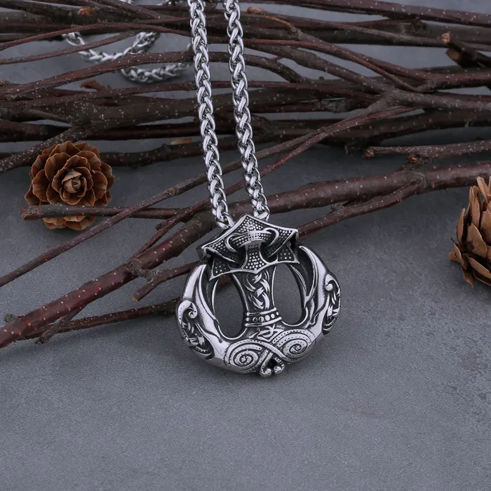 Necklaces Valhalla Vikings Thors Hammer Necklace Nordic Anchor
