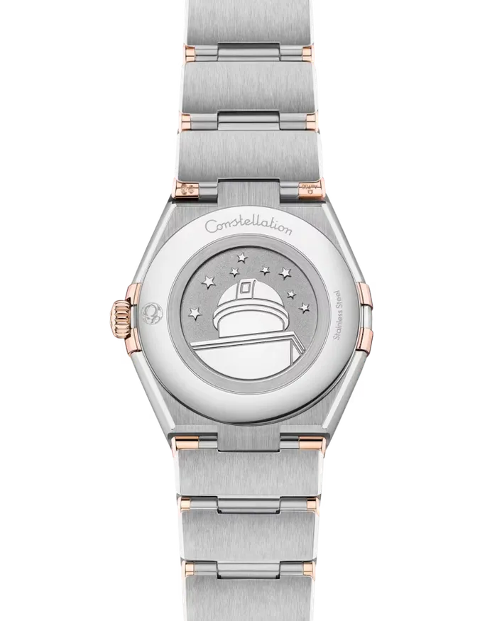Omega Constellation Manhattan Meteorite Sedna Gold on Steel Quartz 28mm Earrings