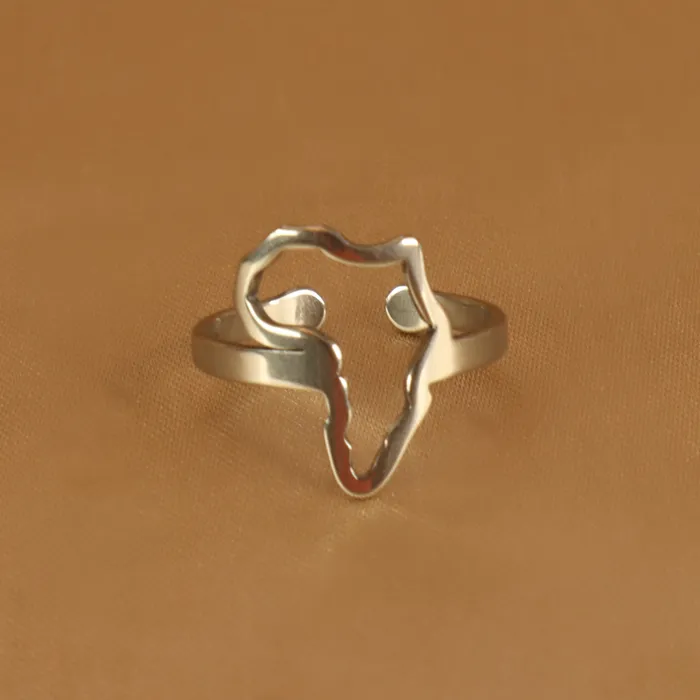 Omolola Jewellery Rings Africa 18ct goldplated on Stainless steel Ring