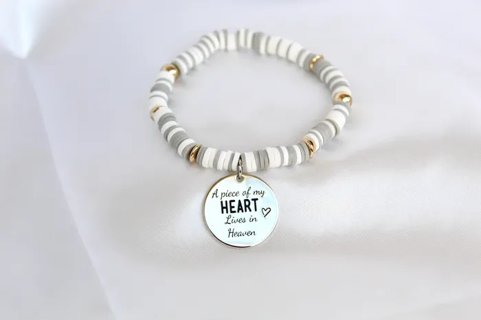 Remember me Memorial Bracelet in Earl Gray TheLittleCatholic Bracelets