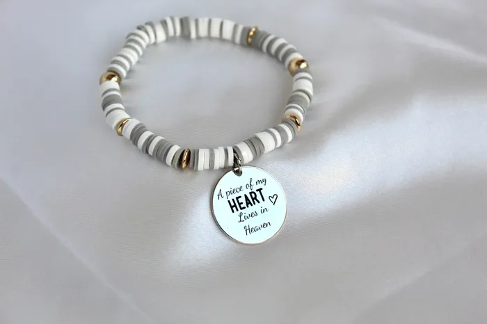 Remember me Memorial Bracelet in Earl Gray TheLittleCatholic Bracelets