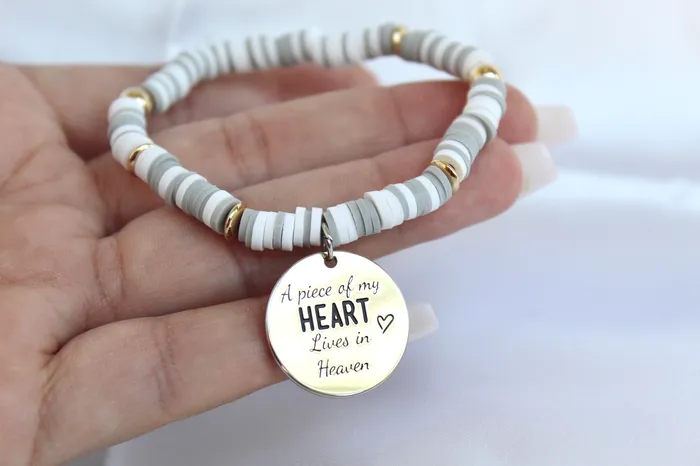 Remember me Memorial Bracelet in Earl Gray TheLittleCatholic Bracelets