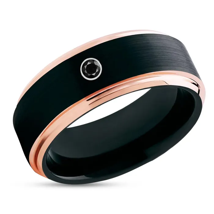 Rings Clean Casting Jewelry Black Tungsten Wedding Band Black Diamond Ring Rose Gold Tungsten Brush Rings Clean Casting Jewelry Black Tungsten Wedding Band Black Diamond Ring Rose Gold Tungsten Brush
