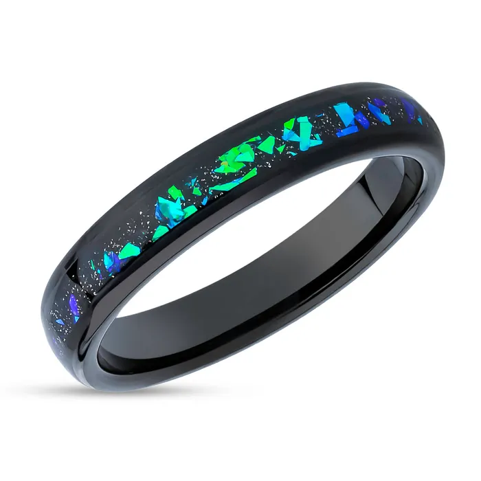 Rings Clean Casting Jewelry Galaxy Opal Wedding Ring 4mm Wedding Ring Black Tungsten Ring 4mm Wedding Ring Rings Clean Casting Jewelry Galaxy Opal Wedding Ring 4mm Wedding Ring Black Tungsten Ring 4mm Wedding Ring