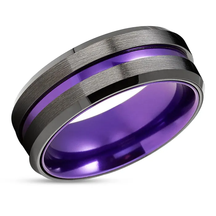 Rings Clean Casting Jewelry Gunmetal Wedding Purple Ring Tungsten Wedding Ring Gunmetal Ring Purple Ring Rings Clean Casting Jewelry Gunmetal Wedding Purple Ring Tungsten Wedding Ring Gunmetal Ring Purple Ring