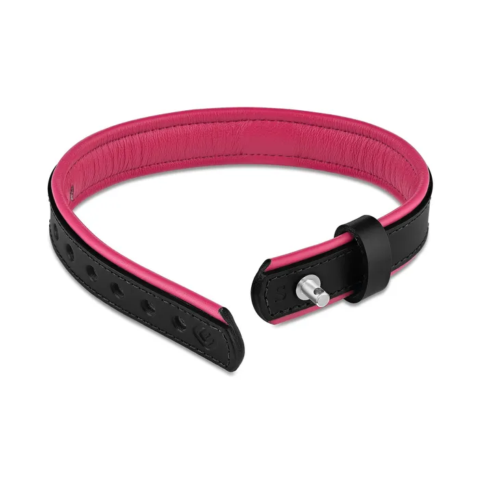 Rings Eternity Collars Leather Collar with Horizontal Ring