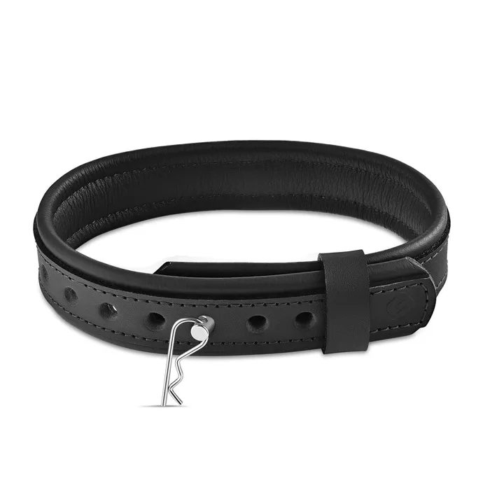 Rings Eternity Collars Leather Collar with Horizontal Ring