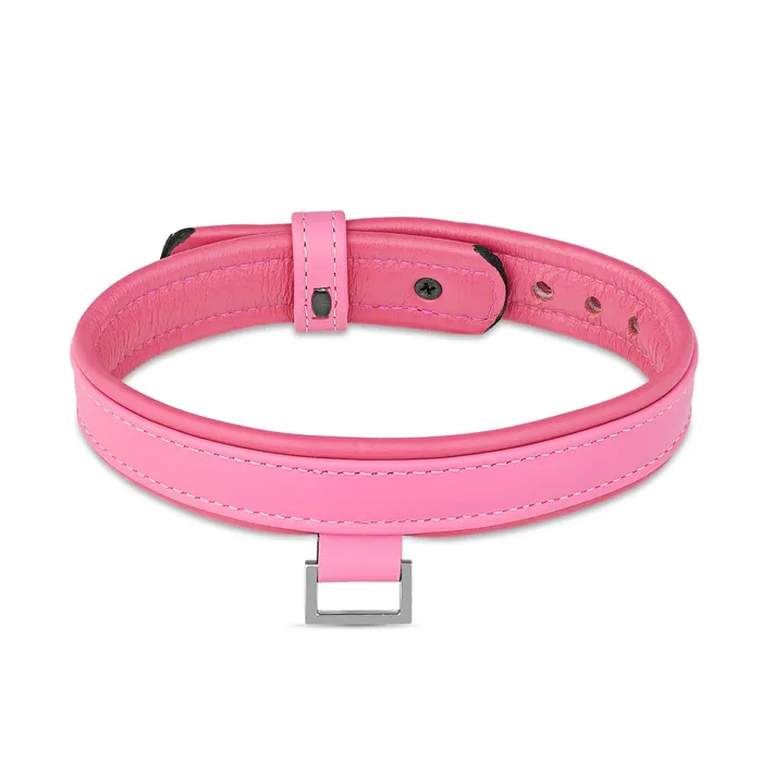 Rings Eternity Collars Leather Collar with Horizontal Ring