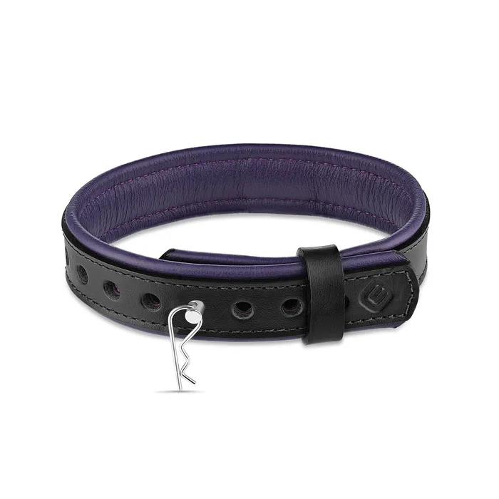 Rings Eternity Collars Leather Collar with Horizontal Ring