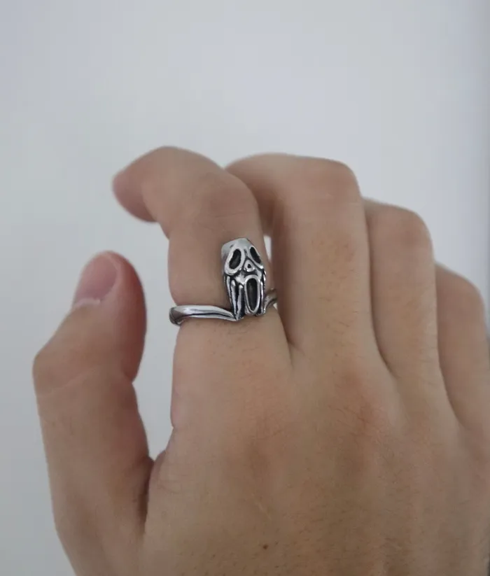 Rings Fashion Jewelry by Yordy Haunted Face Ring Rings Fashion Jewelry by Yordy Haunted Face Ring