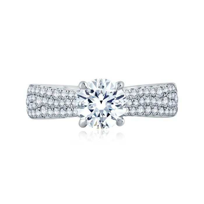 Rings International Diamond Center AJAFFE Seasons of Love Round Diamond Engagement Ring Setting 045 ctw Rings International Diamond Center AJAFFE Seasons of Love Round Diamond Engagement Ring Setting 045 ctw