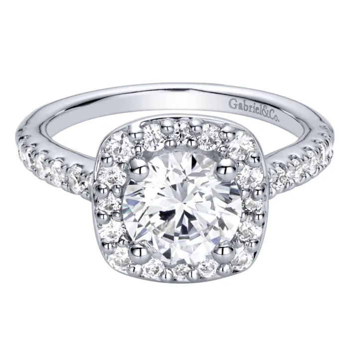 Rings International Diamond Center Gabriel Bridal Collection White Gold Halo Engagement Ring 067 ctw Rings International Diamond Center Gabriel Bridal Collection White Gold Halo Engagement Ring 067 ctw