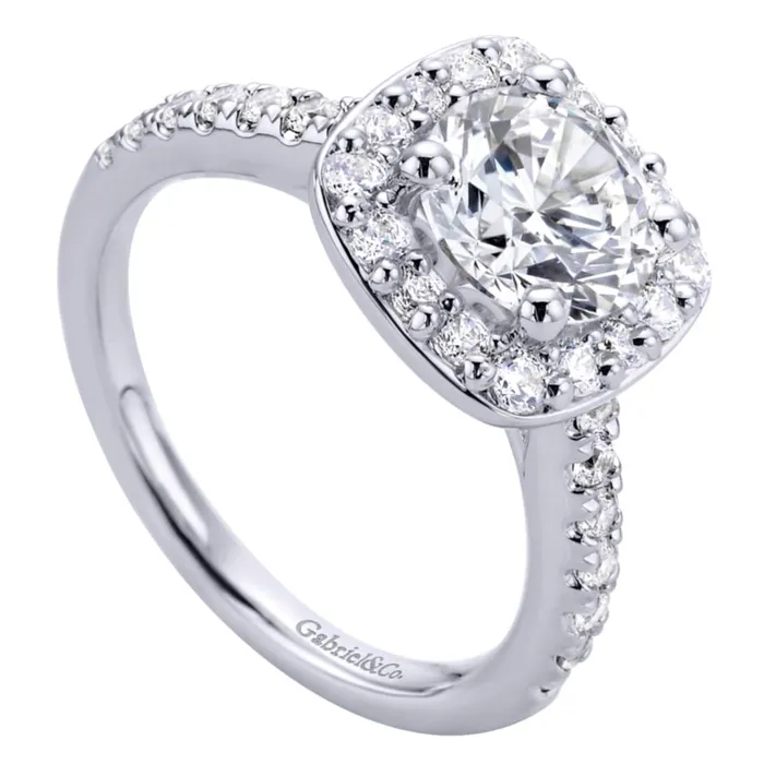 Rings International Diamond Center Gabriel Bridal Collection White Gold Halo Engagement Ring 067 ctw Rings International Diamond Center Gabriel Bridal Collection White Gold Halo Engagement Ring 067 ctw
