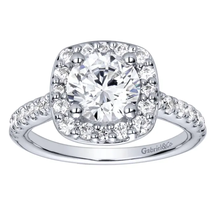 Rings International Diamond Center Gabriel Bridal Collection White Gold Halo Engagement Ring 067 ctw Rings International Diamond Center Gabriel Bridal Collection White Gold Halo Engagement Ring 067 ctw