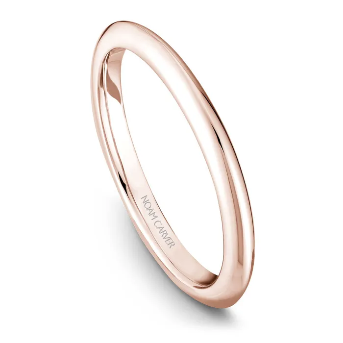Rings International Diamond Center Noam Carver Rose Gold Solitaire Engagement Ring Setting with Diamond Crown 013 CTW