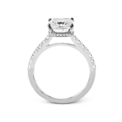 Rings International Diamond Center Simon G Cushion Cut Hidden Halo Engagement Ring Setting 035CTW