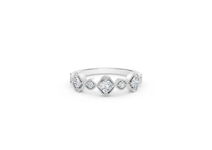 Rings International Diamond Center The Forevermark Tribute Collection Vintage Stackable Ring Rings International Diamond Center The Forevermark Tribute Collection Vintage Stackable Ring
