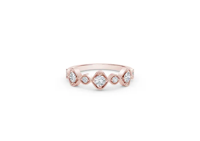 Rings International Diamond Center The Forevermark Tribute Collection Vintage Stackable Ring Rings International Diamond Center The Forevermark Tribute Collection Vintage Stackable Ring