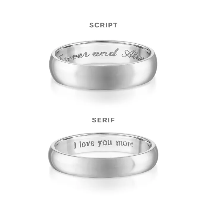 Rings Mens Comfort Fit with Milgrain 4mm Band SG Bridal