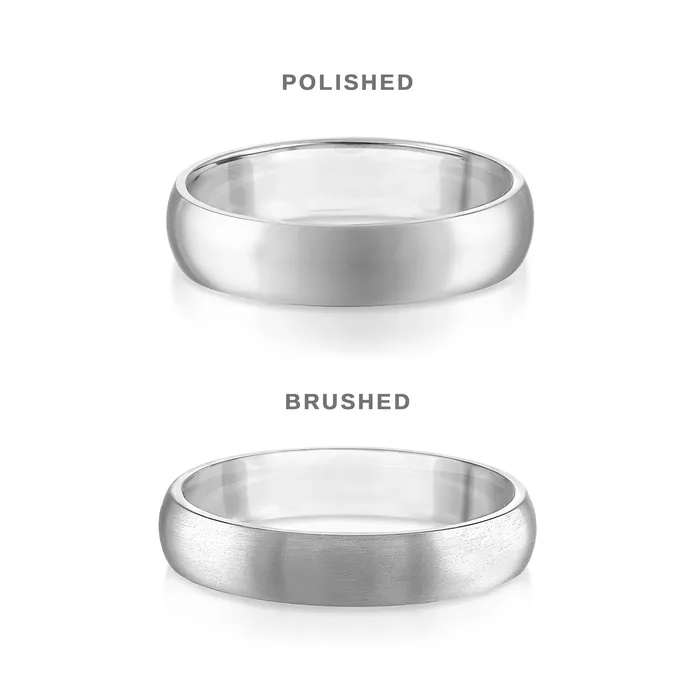 Rings Mens Comfort Fit with Milgrain 4mm Band SG Bridal