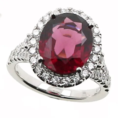 Rings Shop IDC estore Garnet and Diamond Fashion Ring