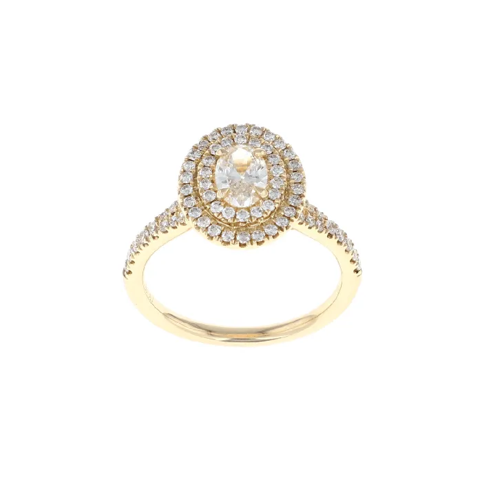 Rings Shop IDC estore Oval Double Halo Complete Engagement Ring 094CTW