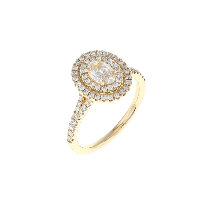 Rings Shop IDC estore Oval Double Halo Complete Engagement Ring 094CTW