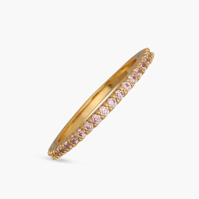 Rings SILVER Circle of Love Pink Silver Ring