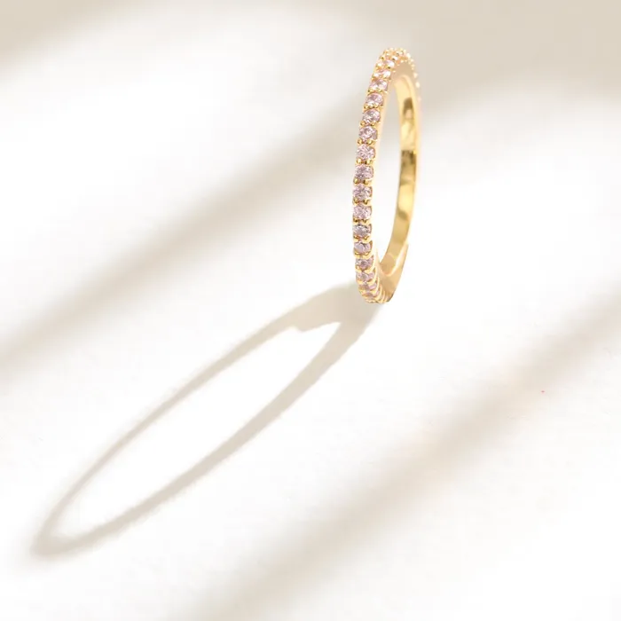 Rings SILVER Circle of Love Pink Silver Ring