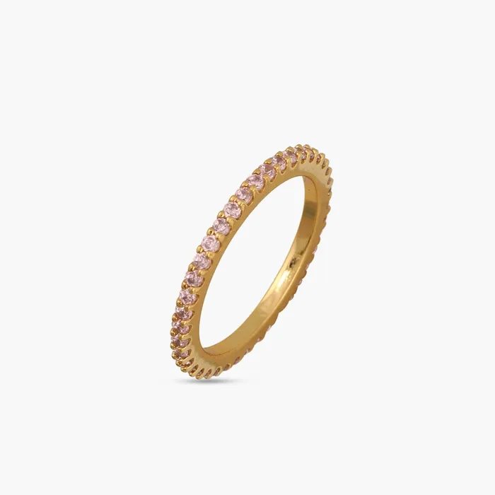 Rings SILVER Circle of Love Pink Silver Ring