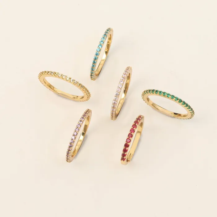 Rings SILVER Circle of Love Pink Silver Ring