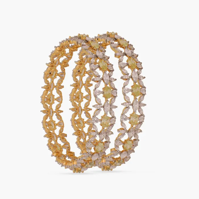 Rings SILVER Sparkling CZ Silver Bangles