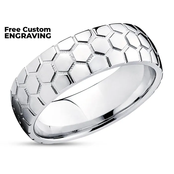 Rings Titanium Wedding Ring Soccer Wedding Band Titanium Wedding Band Wedding Ring Clean Casting Jewelry