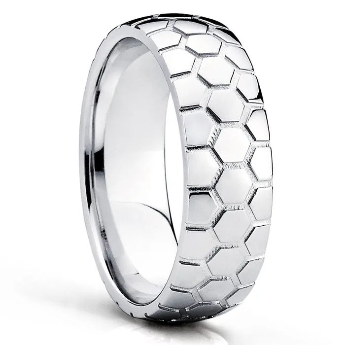 Rings Titanium Wedding Ring Soccer Wedding Band Titanium Wedding Band Wedding Ring Clean Casting Jewelry