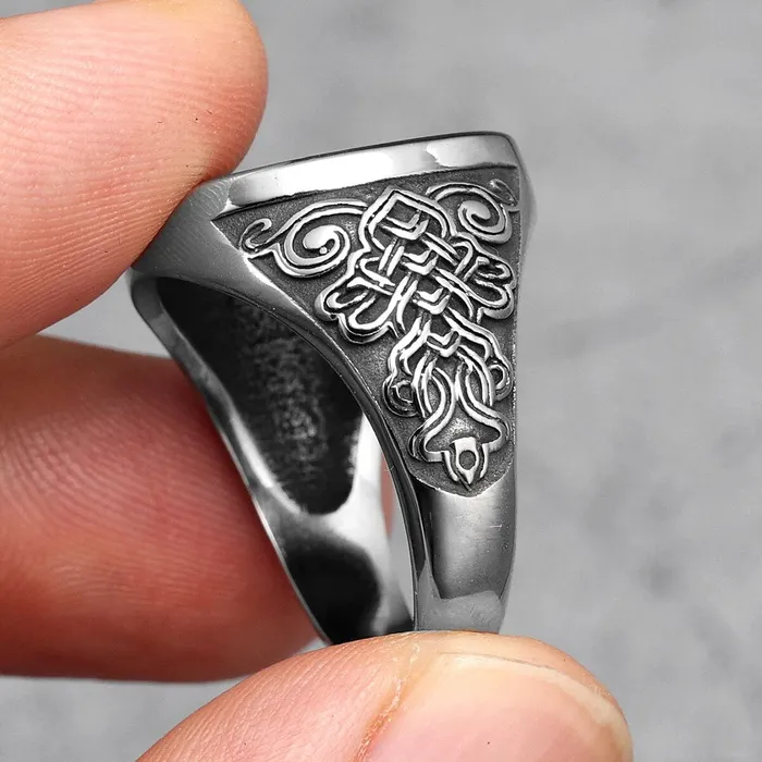 Rings Valhalla Vikings Viking Ring Silver Valknut Knotted
