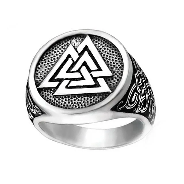 Rings Valhalla Vikings Viking Ring Silver Valknut Knotted