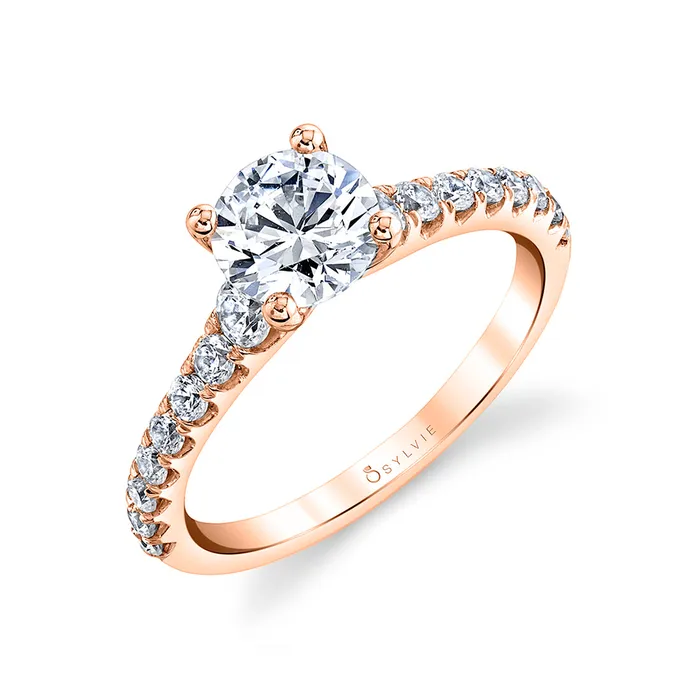 Shop IDC estore Rings Sylvie Jordane Round Classic Engagement Ring Setting