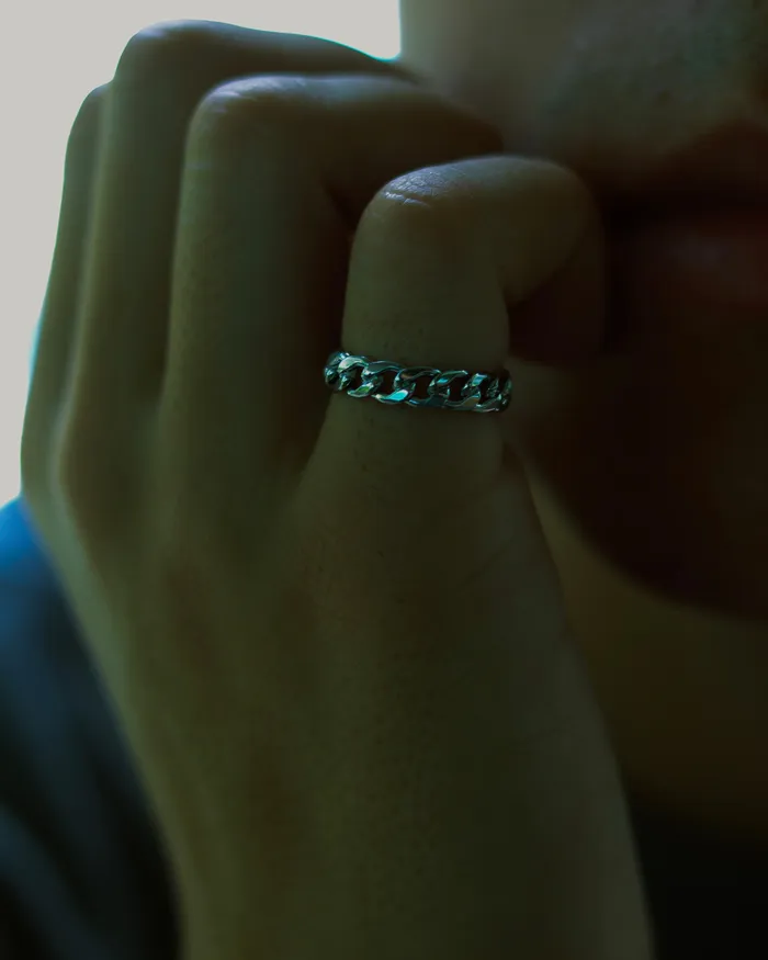 Silver Chain Ring Fashion Jewelry by Yordy Rings Silver Chain Ring Fashion Jewelry by Yordy Rings