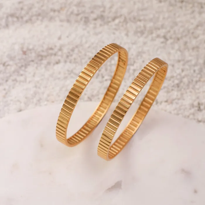 SILVER Dune Ridges Silver Bangles Rings