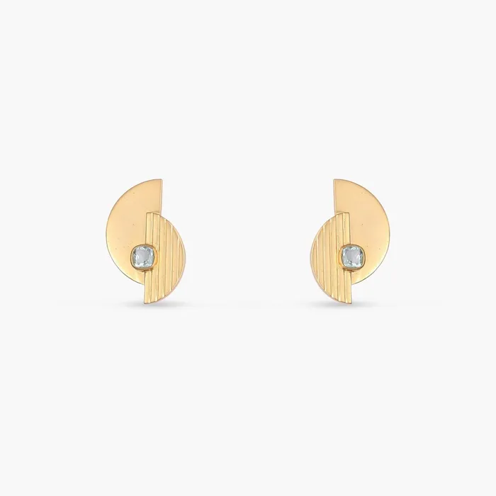 SILVER Earrings Dune Crescents Silver Stud Earrings