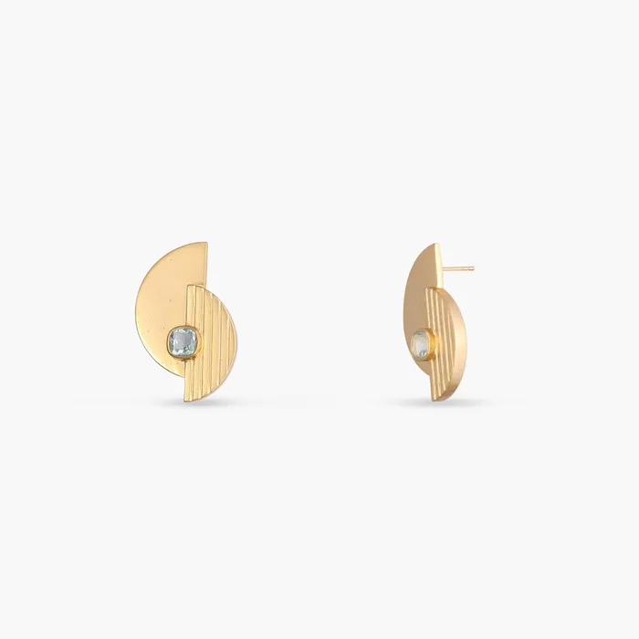 SILVER Earrings Dune Crescents Silver Stud Earrings