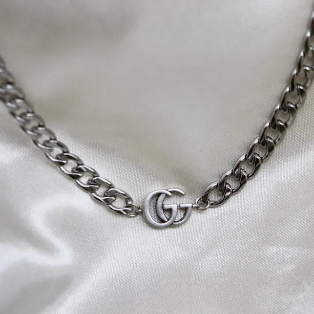 Silver GG Choker Reluxe Vintage Rings