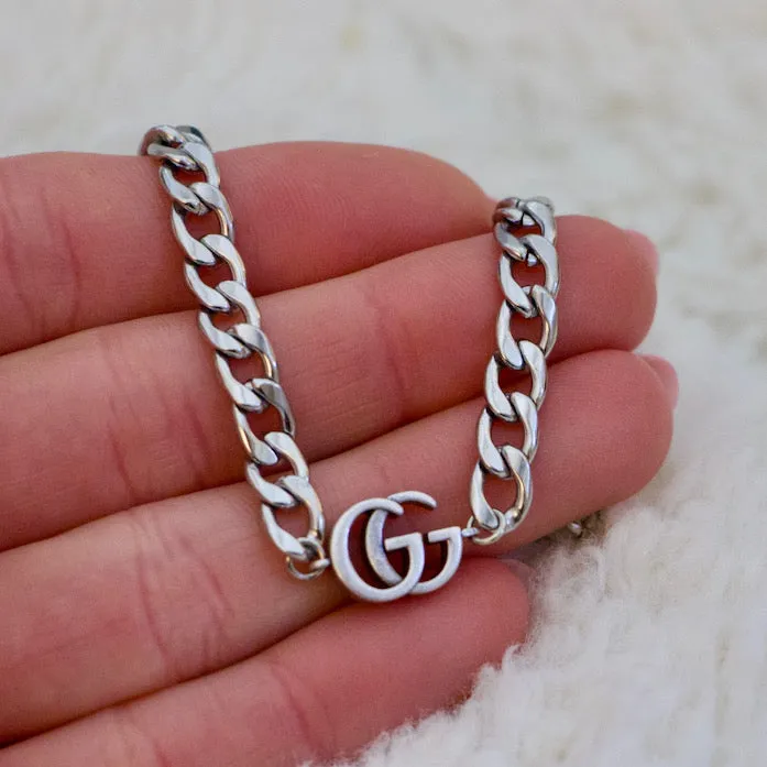 Silver GG Choker Reluxe Vintage Rings