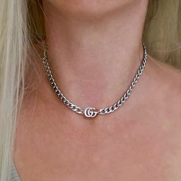 Silver GG Choker Reluxe Vintage Rings