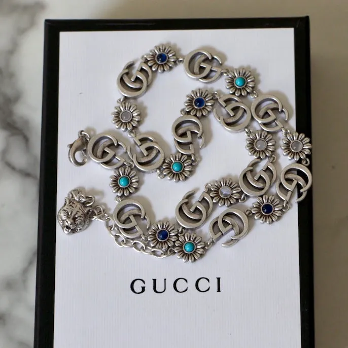 Silver GG Choker Reluxe Vintage Rings