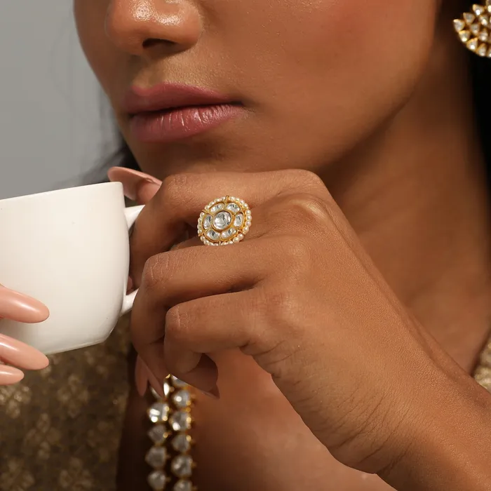 SILVER Rings Kvan Silver Gold Plated Silver Ring