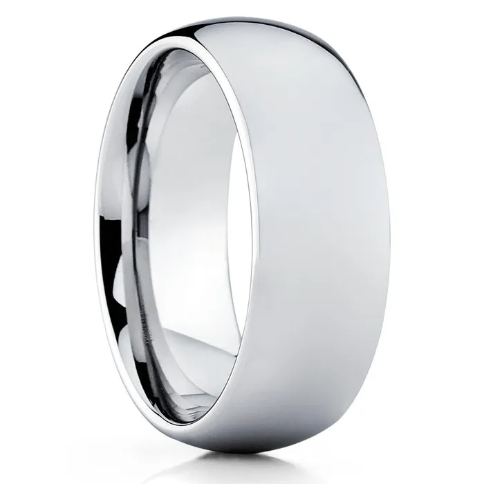 Silver Tungsten Wedding Band Tungsten Wedding Ring Wedding Band Wedding Ring Clean Casting Jewelry Rings